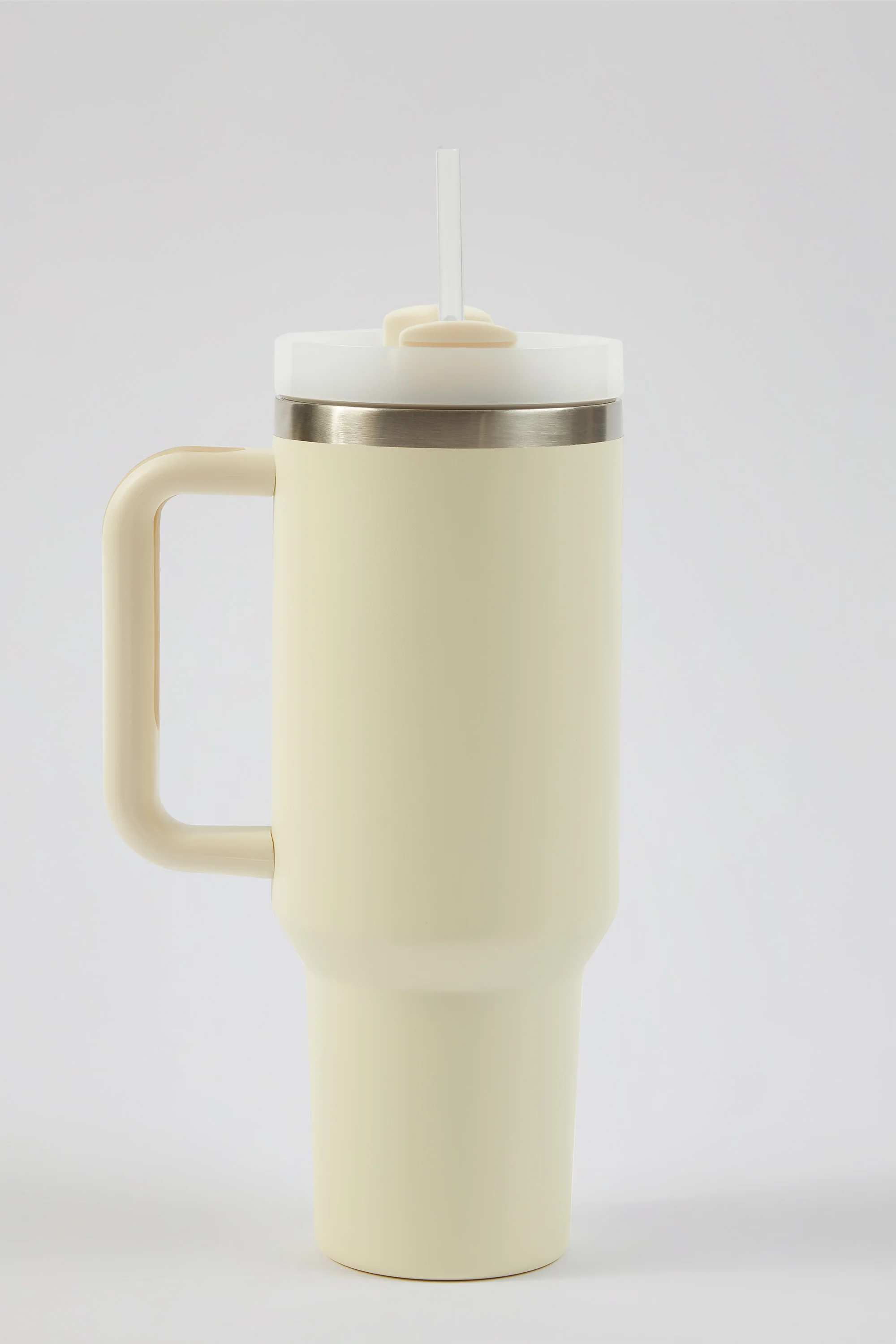 Stainless Steel Water Bottle in Cream - Image 2