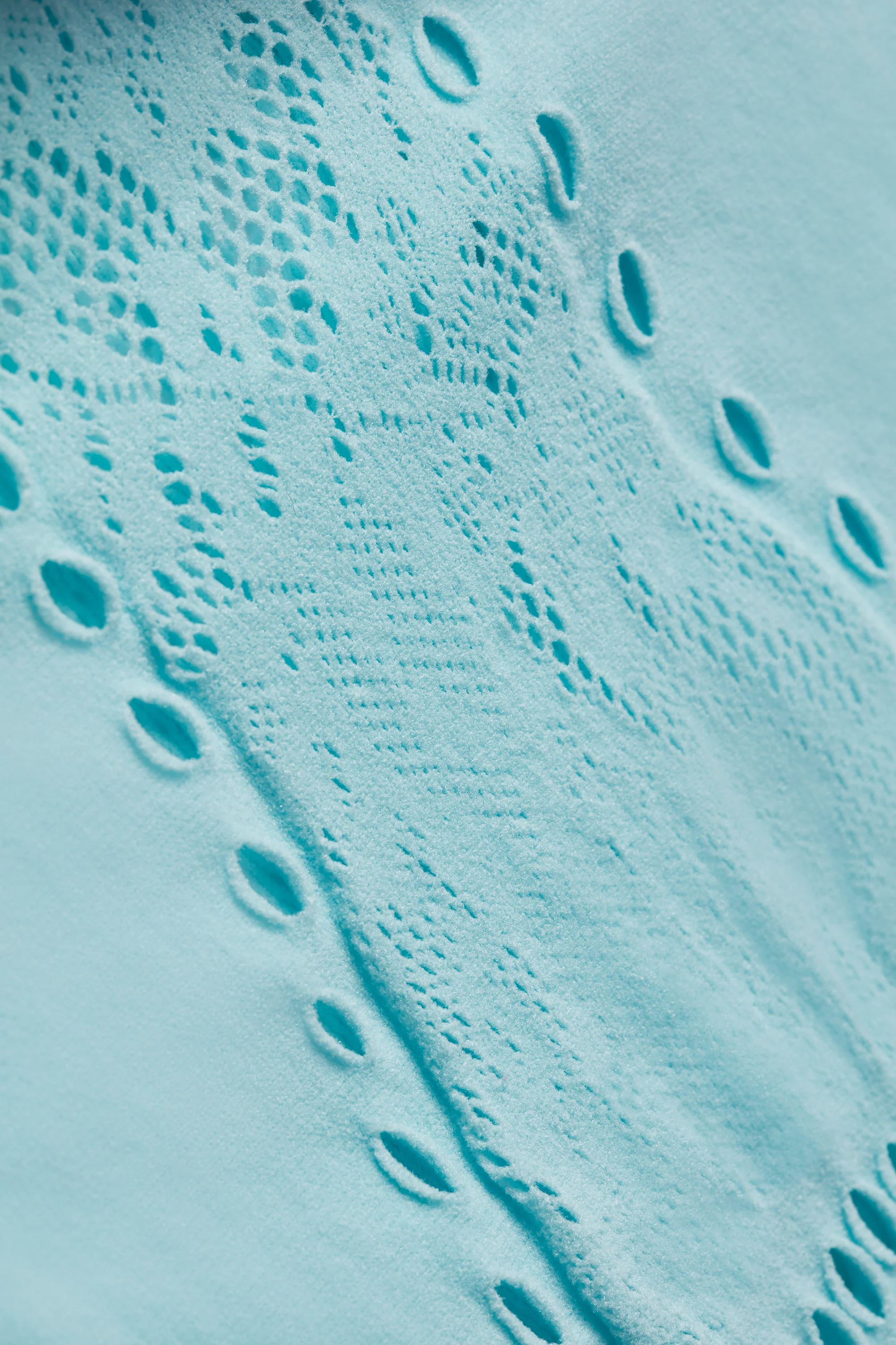 Lace-Up Halterneck Bodysuit in Ice Blue - Image 11