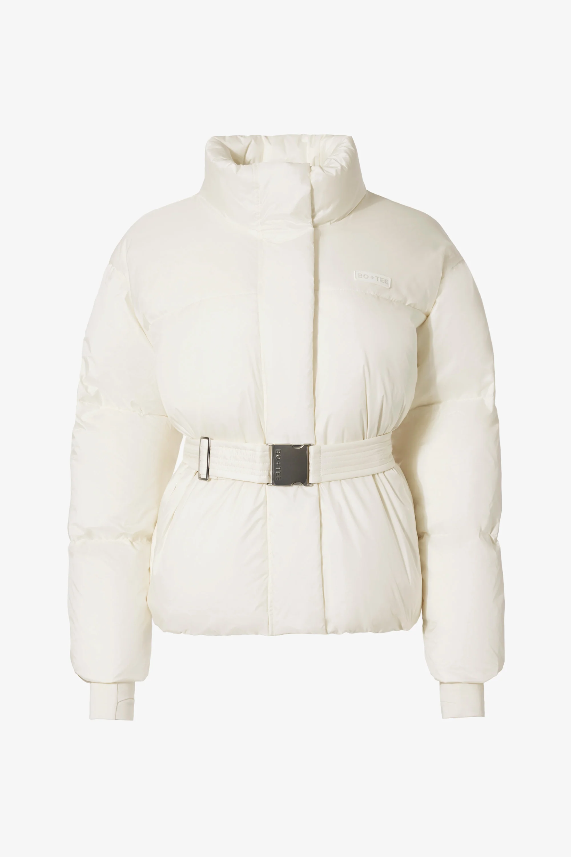 Waterproof Belted Oversized Ski Jacket in Ice - Image 4